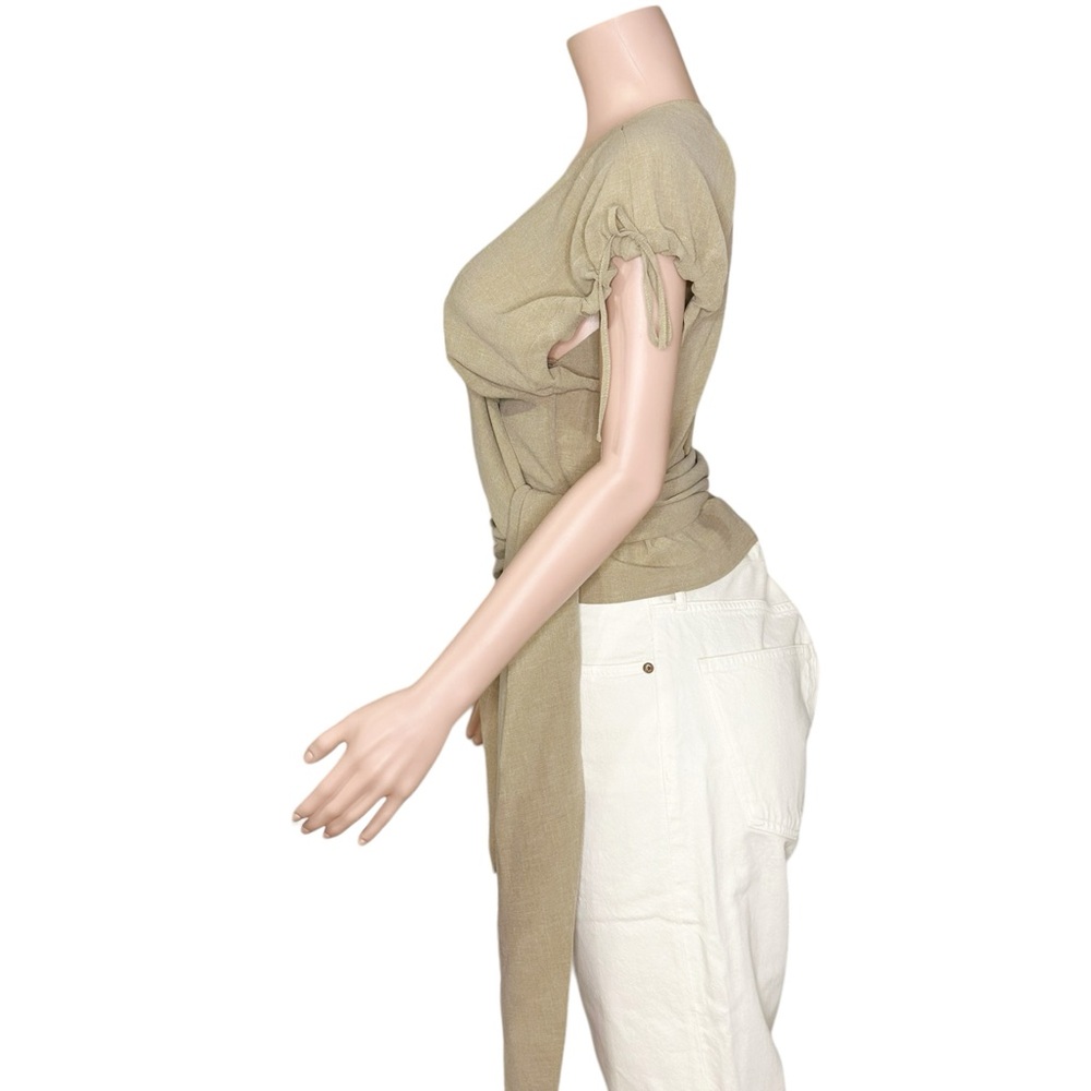 RODEBJER Auren Wrap Top, Raw Clay, Large - Picture 6 of 10
